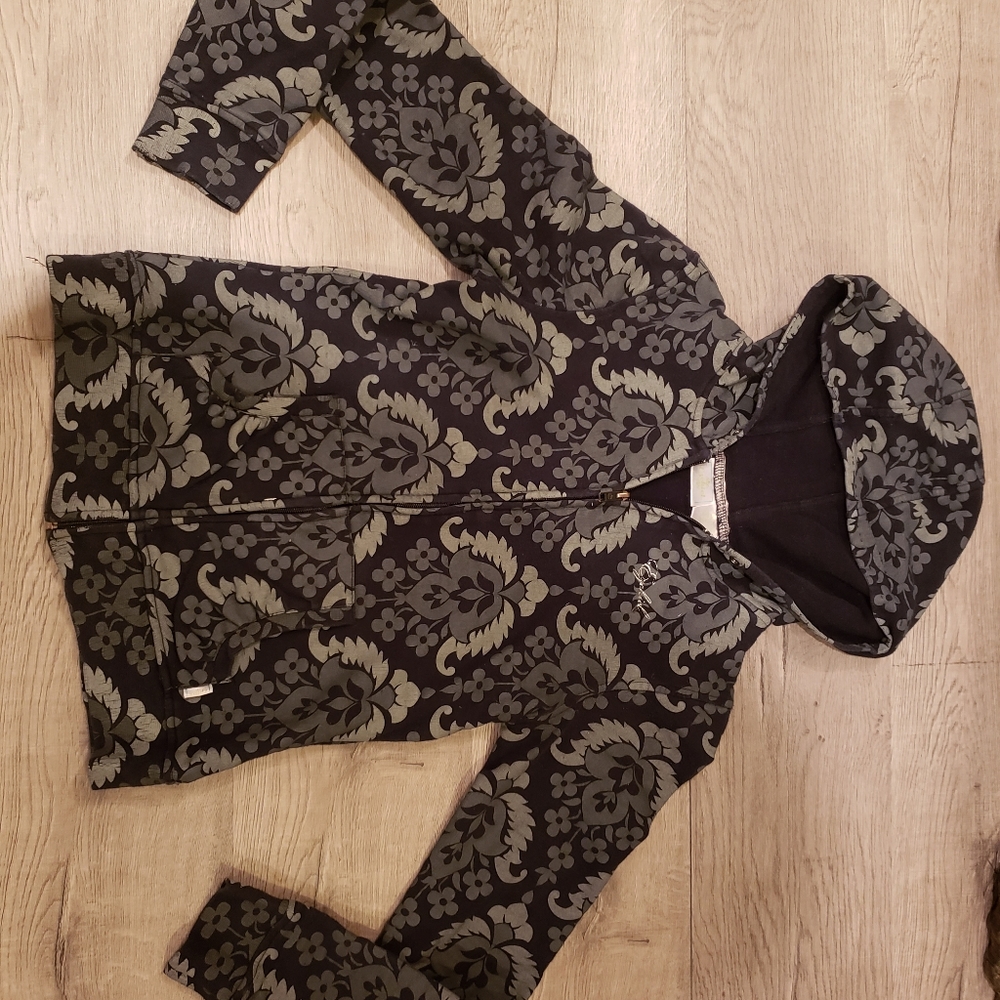 Ezekiel damask hoodie black and gray sz small